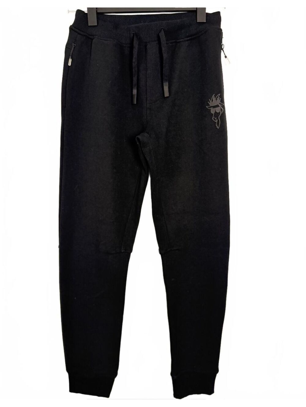 GOAT USA Kids OG Performance Joggers Black Zipper Pockets Youth Large NWOT!